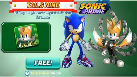 Sonic Forces Tails Nine Free Cards Sonic Prime Event Update All