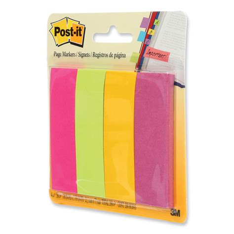 Post It Page Flag Markers Assorted Brights Flags Pad Pads Pack