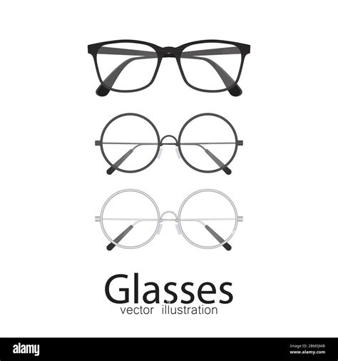 Glasses Vector Illustration Isolated On White Background Stock Vector