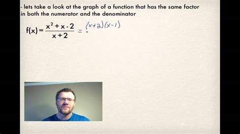 9 2 Analyzing Rational Functions Pre Calc 30 Youtube