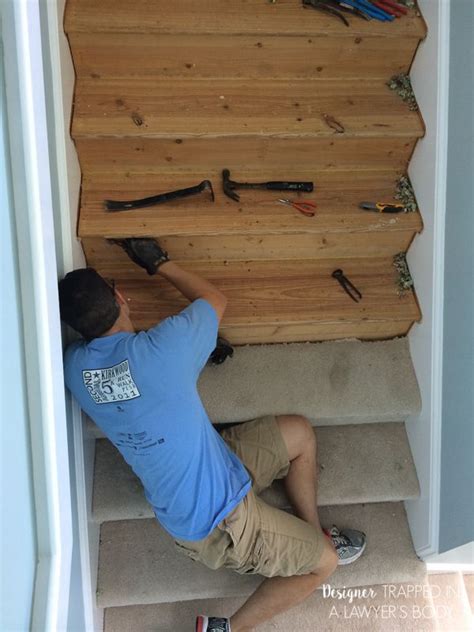 How To Install Wood Stairs In A Weekend Diy Staircase Makeover Diy