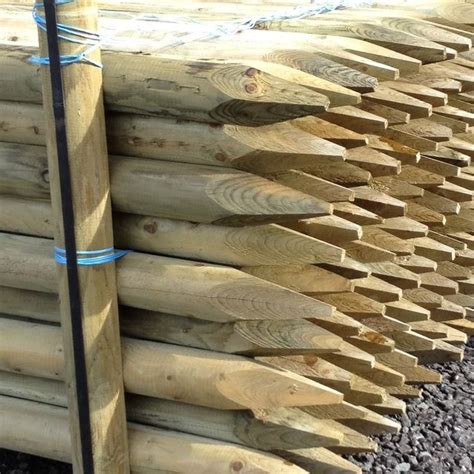 Full Round Pointed Posts Fence Supplies Buy Online Uk Delivery