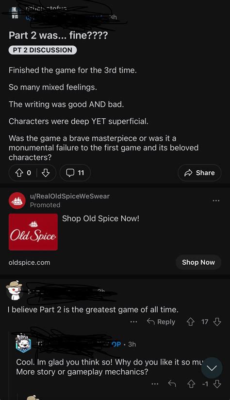 This Dude Got Downvoted For Having A Mixed Opinion On The Game On The Main Sub R Thelastofus2