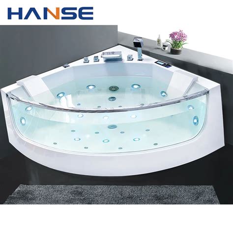 White 2 Person Luxurious Freestanding Air Bubble Massage Jet Whirlpool