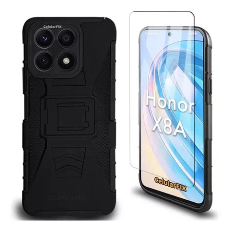 Funda Protector P Honor X8a Uso Rudo Con Clip Mica