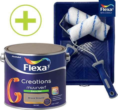 Flexa Creations Muurverf Extra Mat Brave Ground Bruin Liter