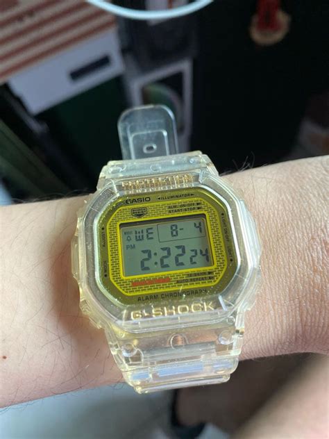 Casio G Shock Glacier Gold Women S Fashion Watches Accessories