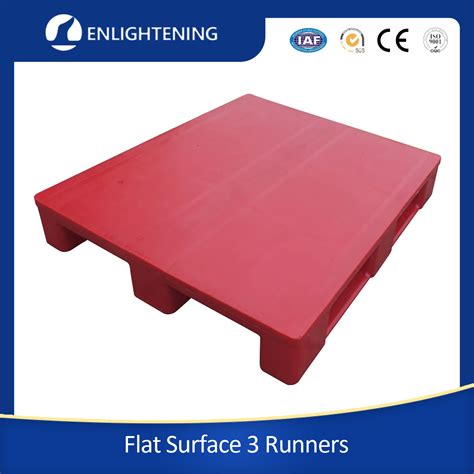 Three Runners Racking Pallet Hygeian Flat Surface Plastic Pallets For