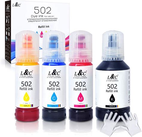 Amazon 502 Ink Bottles Refill T502 Ink L C Compatible Refill Ink