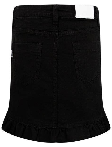 Черная джинсовая юбка MSGM, 1044509070019, Черный, Для девочки купить в ...