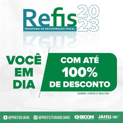 Prazo Para Aderir Ao Refis Se Encerra Nesta Semana Prefeitura Do