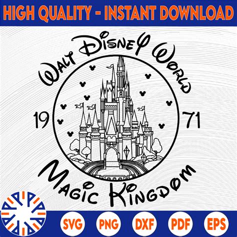 Disney magic kingdom svg, dxf, png, Waly Disney world svg, D - Inspire ...