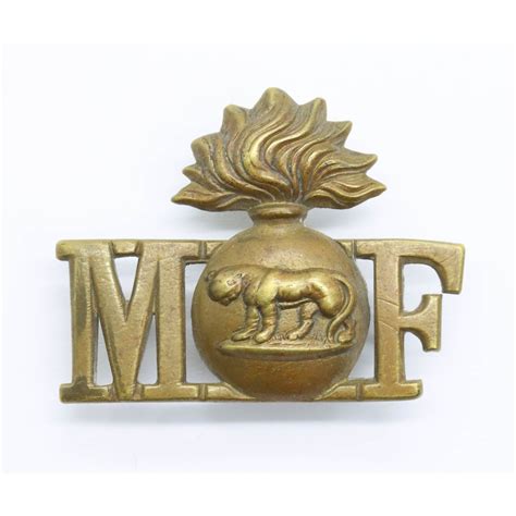 Royal Munster Fusiliers M Grenade F Shoulder Title