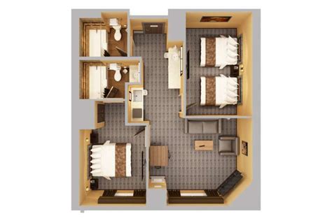 2 Bedroom 2 Bathroom Living Room Suite Pennsylvania Kalahari Resorts And Conventions