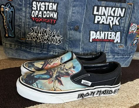 Vans X Iron Maiden Classic Slip On Metallica Slayer K Gem