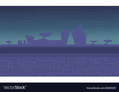 Blue backgrounds alien spacecraft for game Vector Image