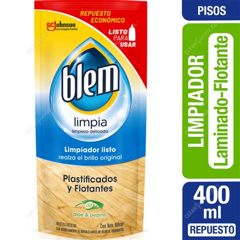 Limpiador Pisos Laminados Y Flotantes Blem Aloe Y Pepino Repuesto 400