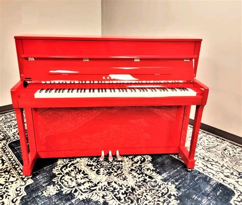 Kawai 45 K 200 Upright Piano Ferrari Red Polish