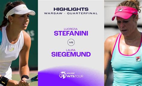 Lucrezia Stefanini vs. Laura Siegemund | 2023 Warsaw Quarterfinal | WTA ...