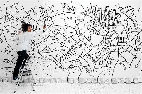 Known for Her Free-Form Line Drawings, Shantell Martin is Collaborating With the New York City ...