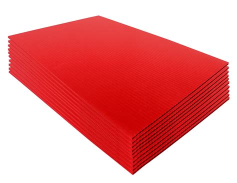 24x36 4mm Corrugated Plastic Sheets 50 Pack Red Waterproof Lightweight