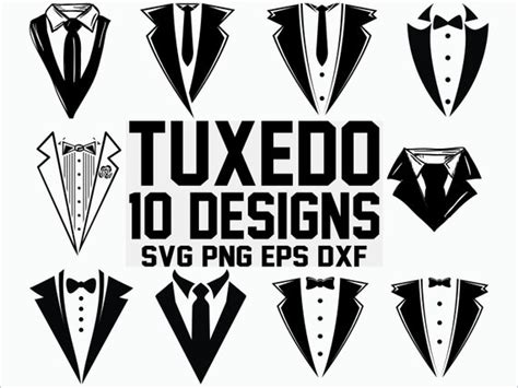 Wedding Tuxedo SVG Tuxedo Cut Files For Silhouette Files For Cricut