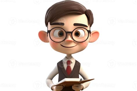 3D Cartoon Cute Accountant Kid 25247888 Stock Photo At Vecteezy