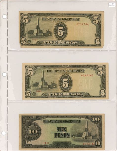 One Page Of Japanese Occupational Wartime Currency Schmalz Auctions