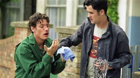 Eastenders Kevin Accidentally Hits Robbie Jackson 9th October 2000