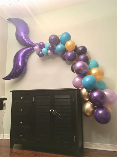 Mermaid Tale Balloon Arch Mermaid Birthday Party Decorations Mermaid