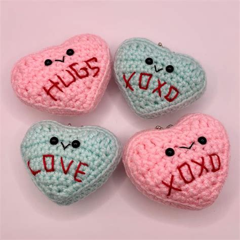 Amigurumi Heart Keychain Free Crochet Pattern Free Amigurumi