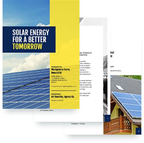 Solar Proposal Template Free Sample Proposify