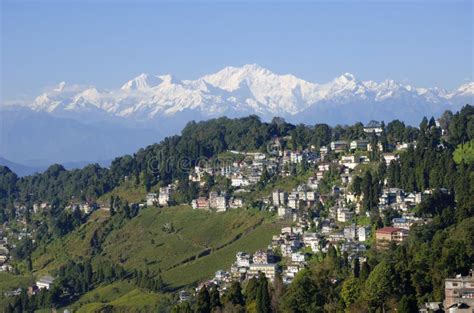 Mount Kanchenjunga and Darjeeling Stock Image - Image of beverage, city ...