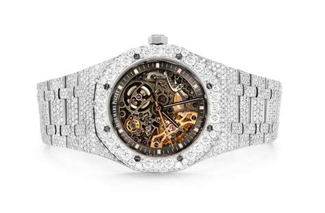 Icebox Audemars Piguet Royal Oak Skeleton 41MM Steel Fully Iced Out