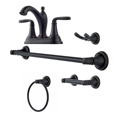 Shop Pfister Northcott Tuscan Bronze Faucet And Hardware Bathroom Collection At