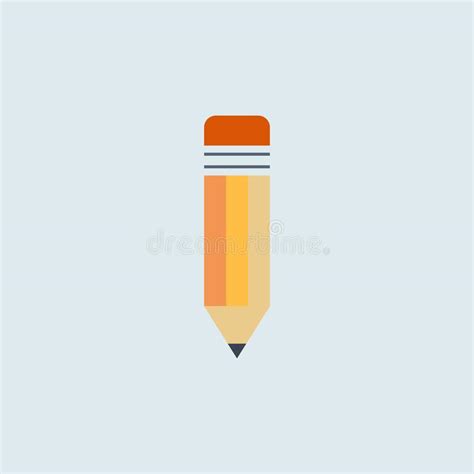 Icono De L Piz Amarillo S Mbolo Vector En Estilo Plano Ilustraci N Del