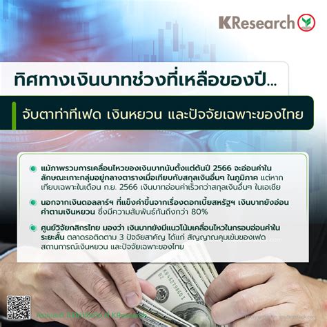 ศูนย์วิจัยกสิกรไทยชี้บาทอ่อนค่าเร็วกว่าภูมิภาค มอง 3 ปัจจัยกระทบในระยะถัดไป