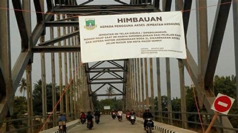 Jembatan Kedaung Di Tangerang Mulai Beroperasi Pro Kontra Masih