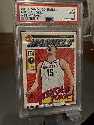 Panini Donruss Nikola Jokic Net Marvels Psa Mint Denver