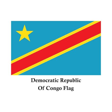 Premium Vector Flag Of The Democratic Republic Of The Congo