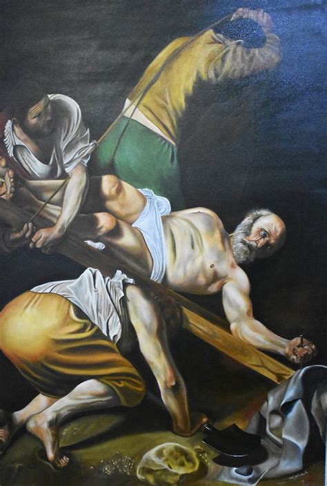 Caravaggio Crocifissione S Pietro Crucifixion Saint Peter Painting