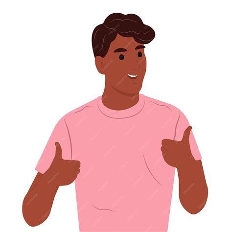 Premium Vector Happy Positive Man Showing Gesture Ok Sign And Gesture