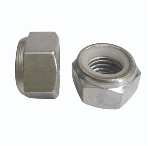 Hot Rolled Mild Steel Hex Nylock Nut 15 Mm At Rs 6 8 Piece In Ludhiana