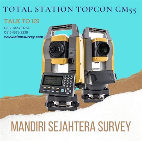 Jual Total Station TOPCON GM 55 Ts Topcon GM 55 Akurasi 5 Lengkap