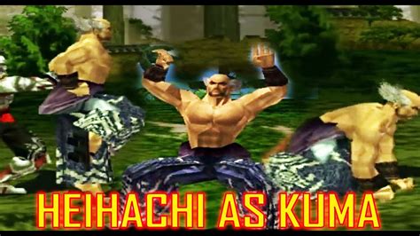 Tas Heihachi With Kuma S Moves Gameplay Tekken Arcade Version