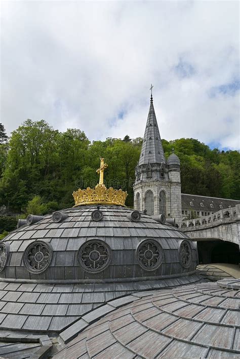 Exterior Of The Dome At The Rosary Basilica Surmounted By A Dramatic