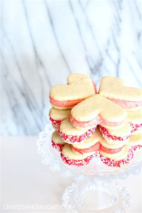 VALENTINE'S DAY HEART SHAPED SUGAR COOKIES- DOUBLE DOOZIES STYLE ...