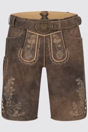 Lederhose David Met Riem In Bruin In De Kr Ger Dirndl Online Shop