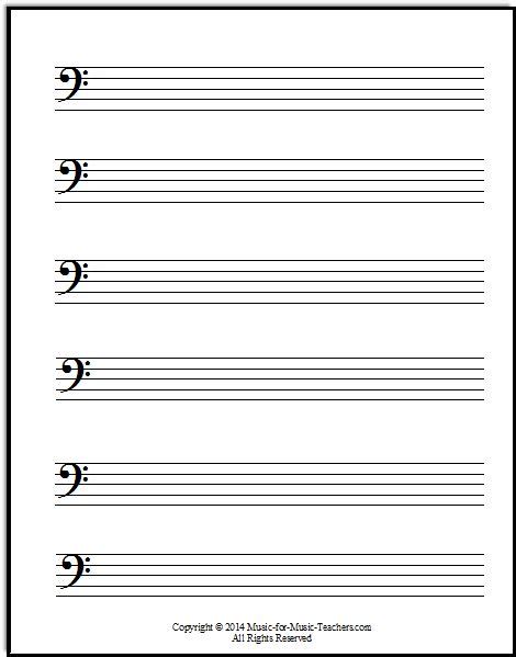 29 Free Blank Sheet Music Bass And Treble Clef Printable Pdf Docx Download Zip Sheetblank