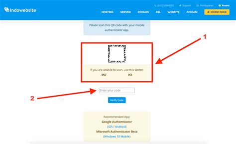 Two-Factor Authentication Login Client Area - IndoWebsite Knowledgebase